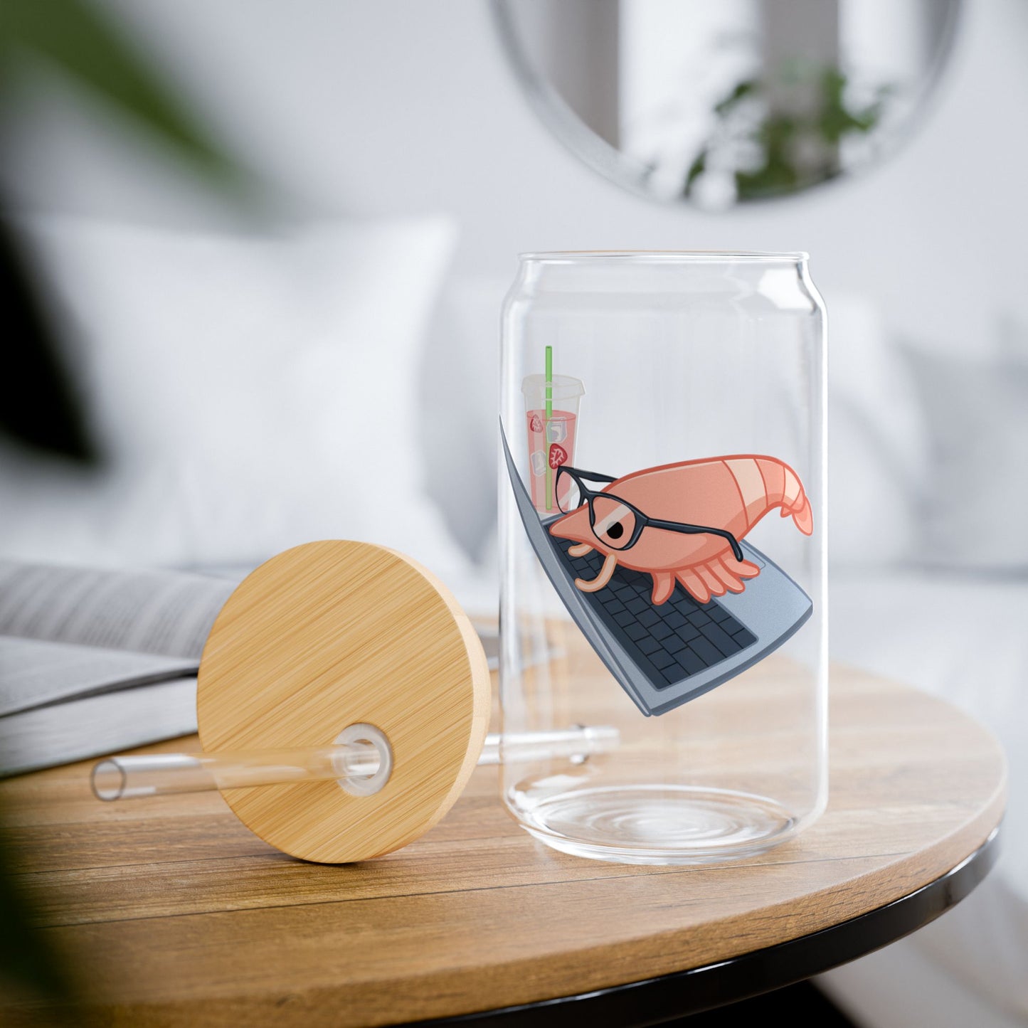 Studious Shrimp Sipper Glass