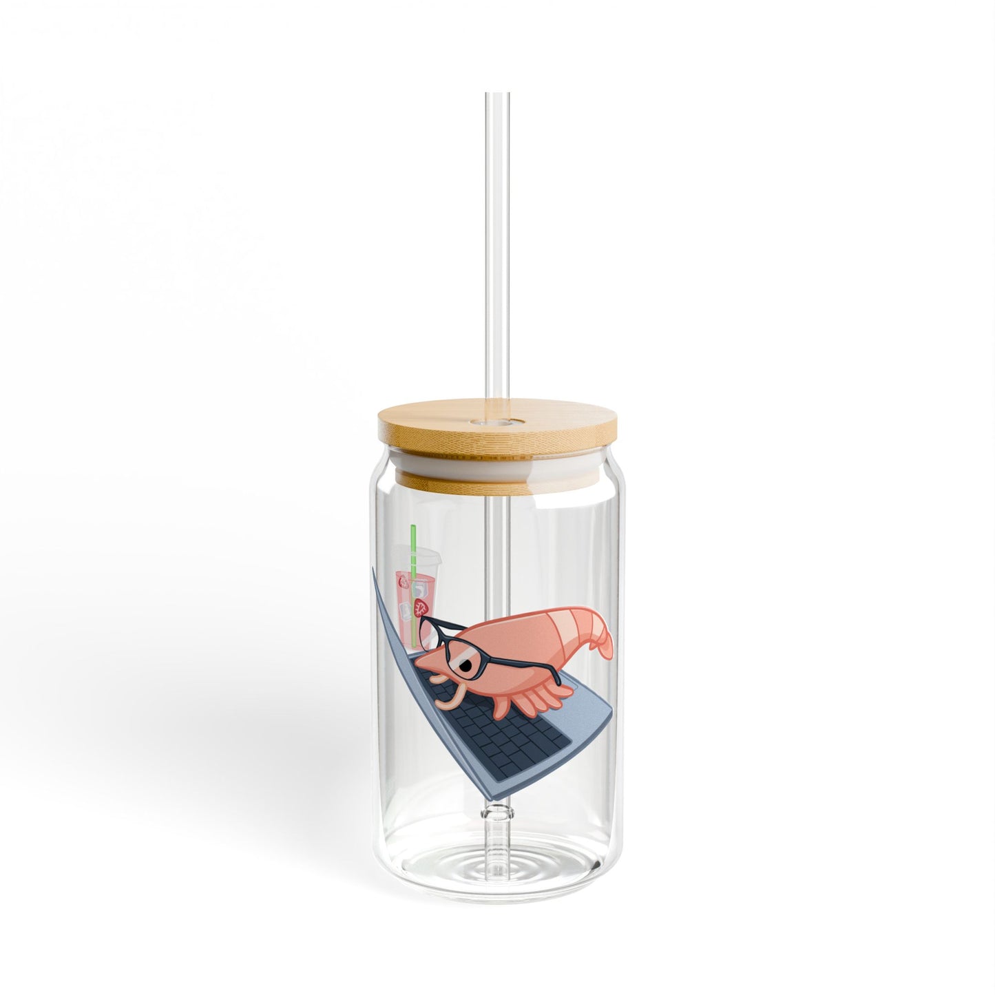 Studious Shrimp Sipper Glass