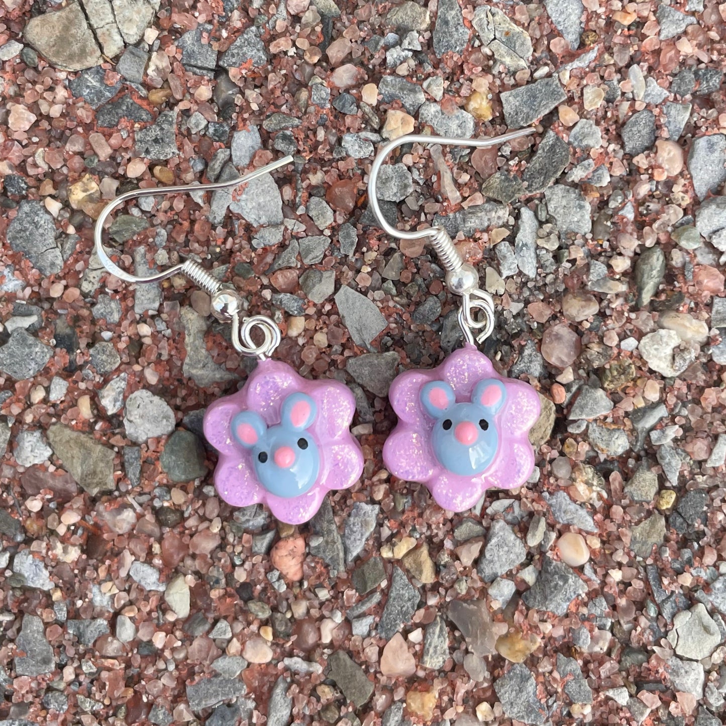 Rat Flower Clay Earrings