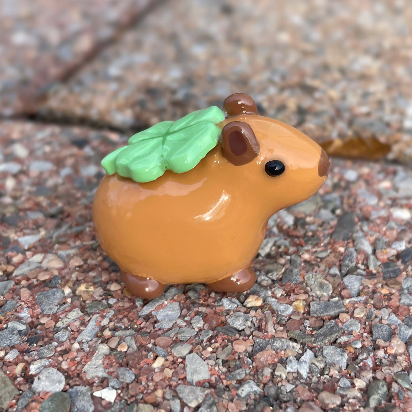 Lucky Capybara Clay Figure