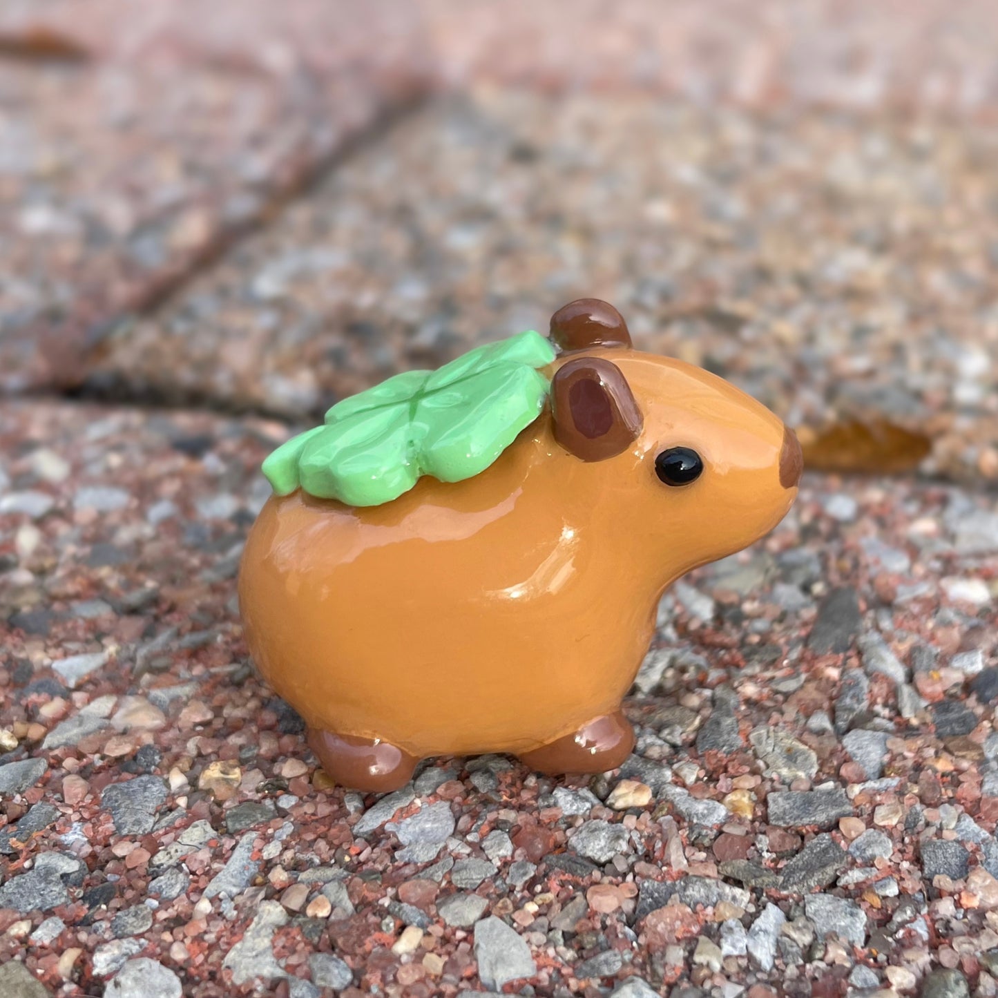 Lucky Capybara Clay Figure