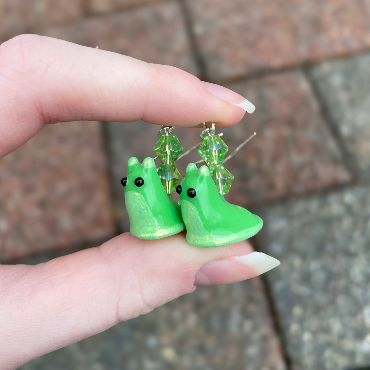 Slug Clay Earrings