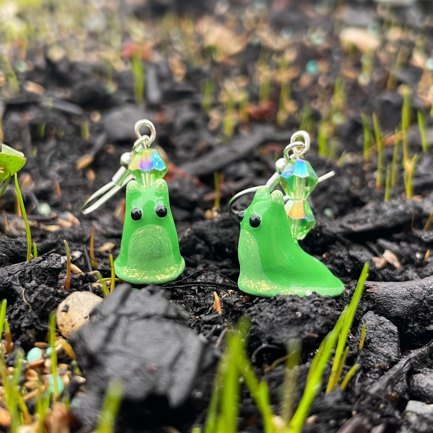 Slug Clay Earrings