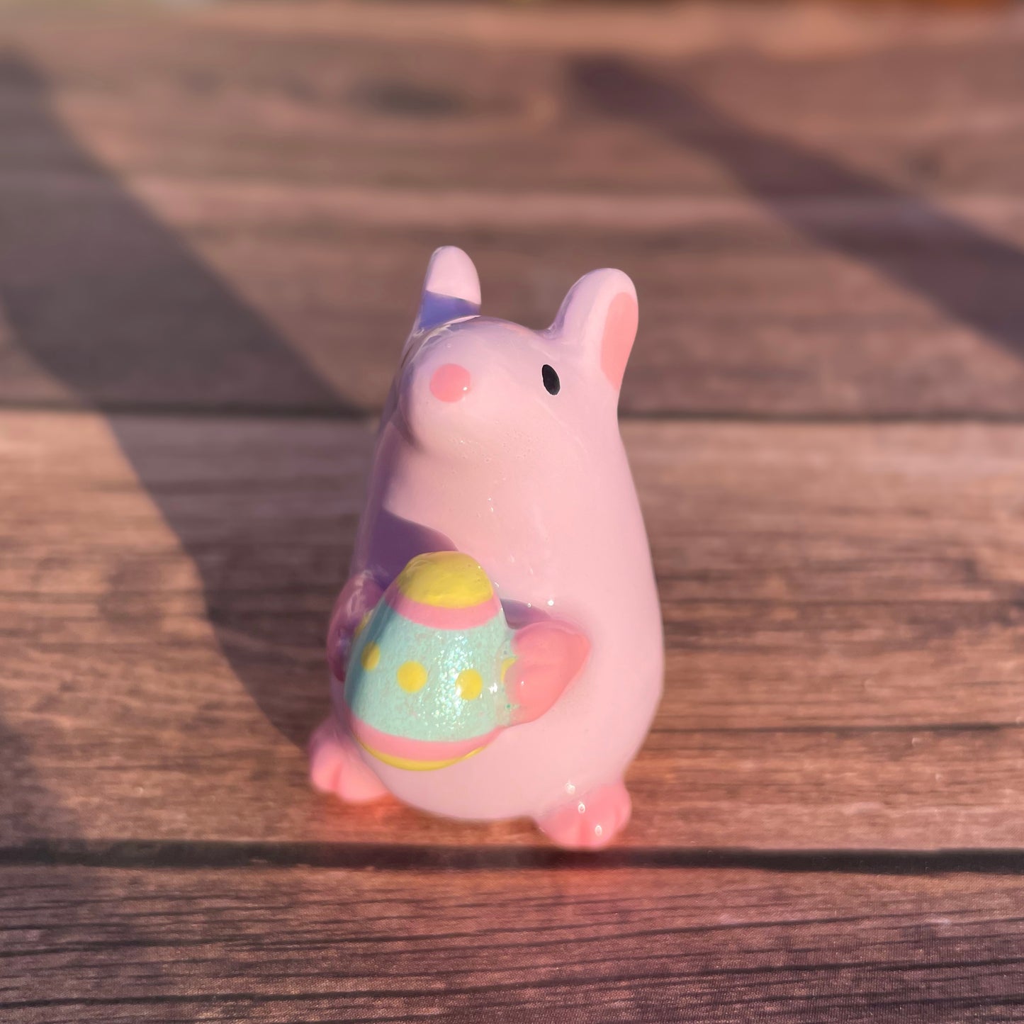 Easter Rat Clay Figure