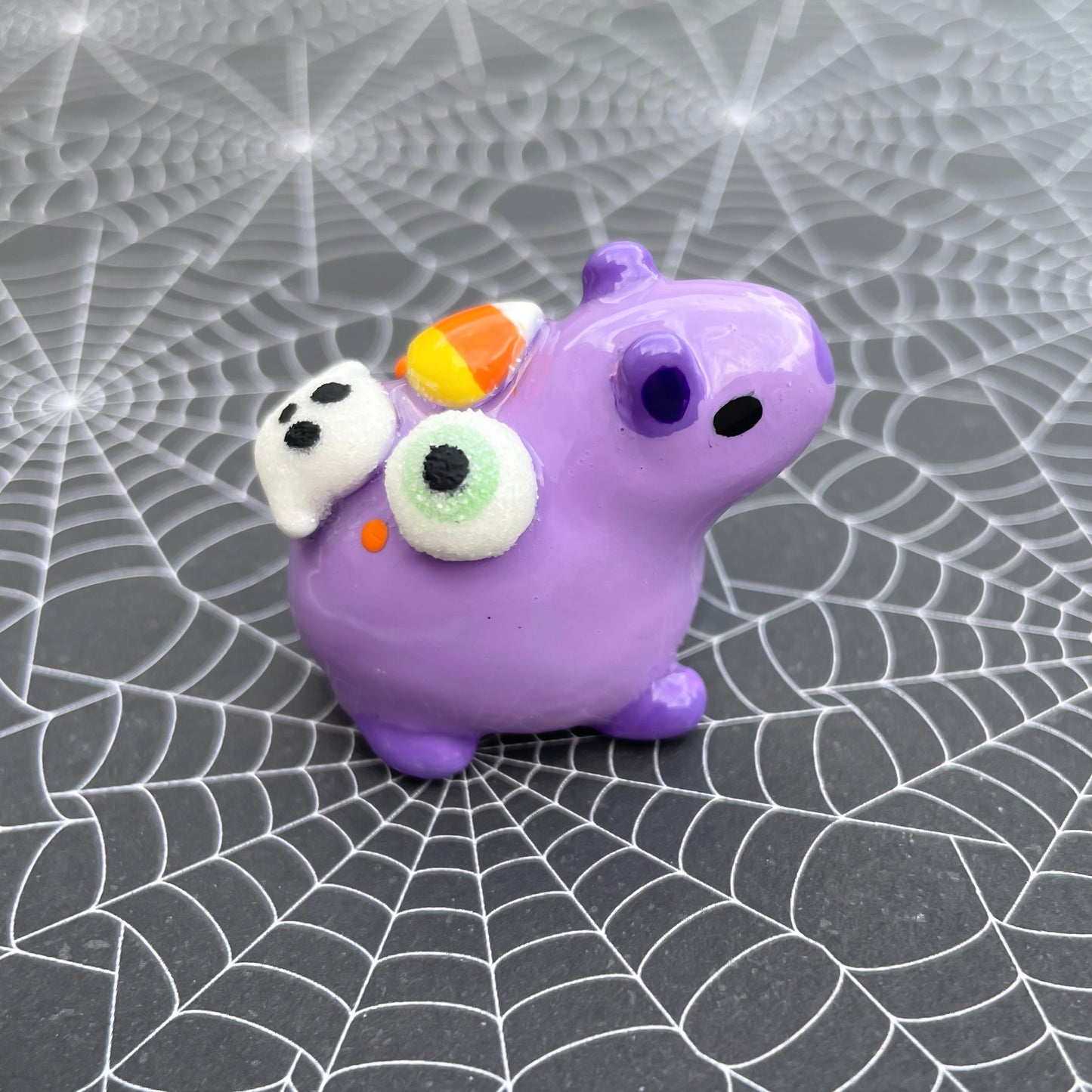 Halloween Candy Capybara Clay Figure