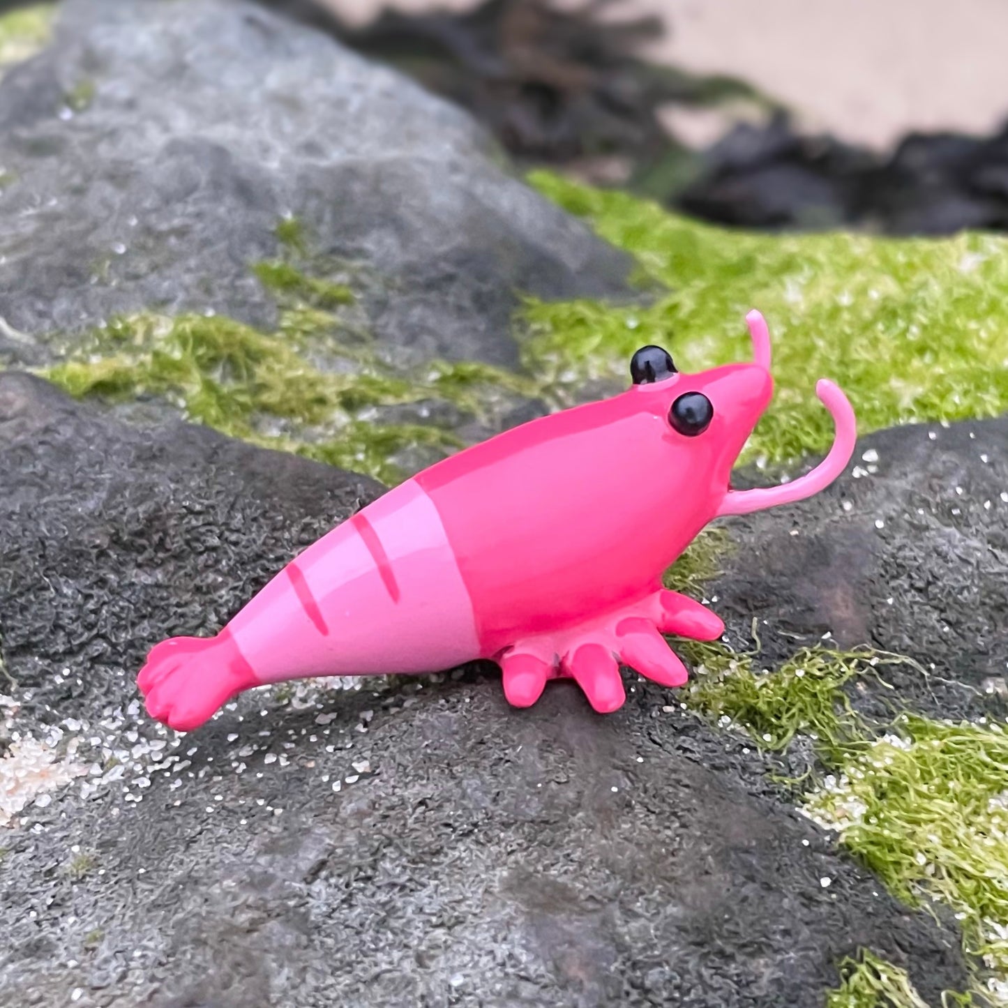 Red Shrimp Clay Figure