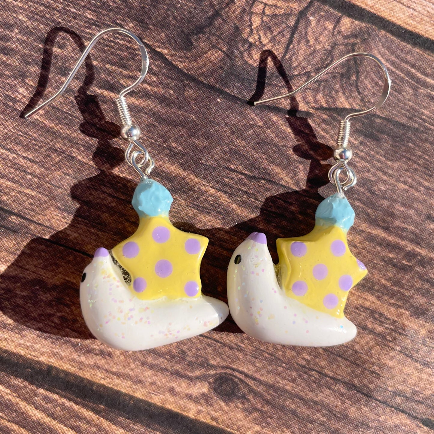 Party Snail Clay Earrings