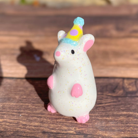 Party Rat Clay Figure