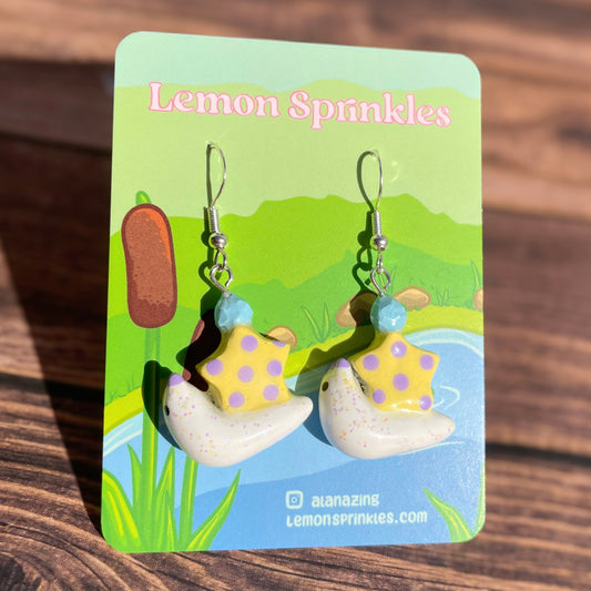 Party Snail Clay Earrings
