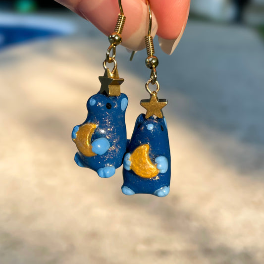 Celestial Rat Clay Earrings