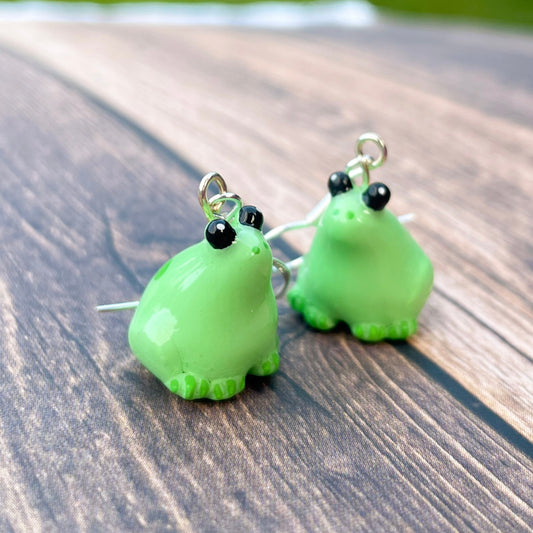 Frog Clay Earrings