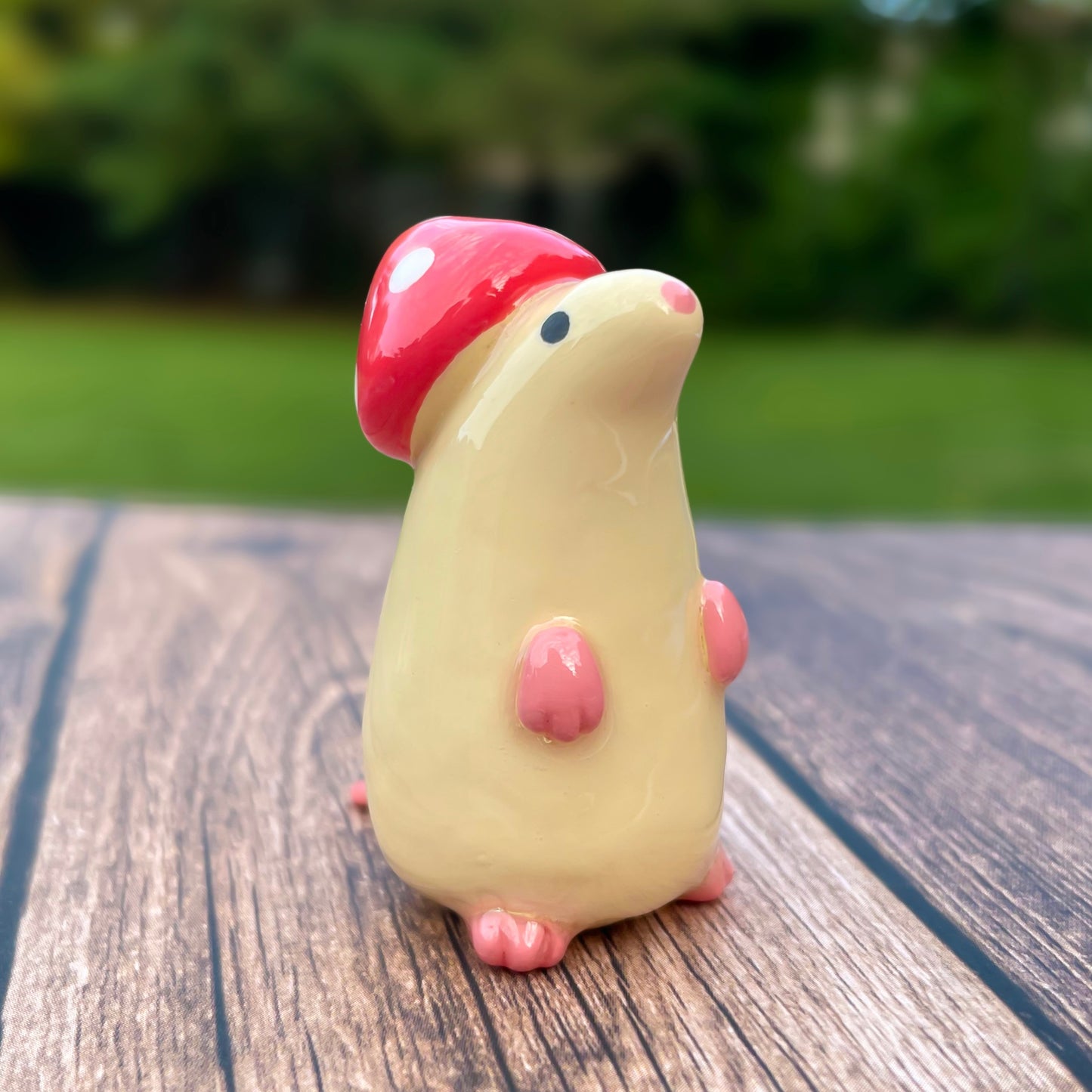 Mushroom Rat Clay Figure | 1.5 in.