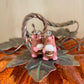 Pumpkin Spice Latte Rat Clay Earrings