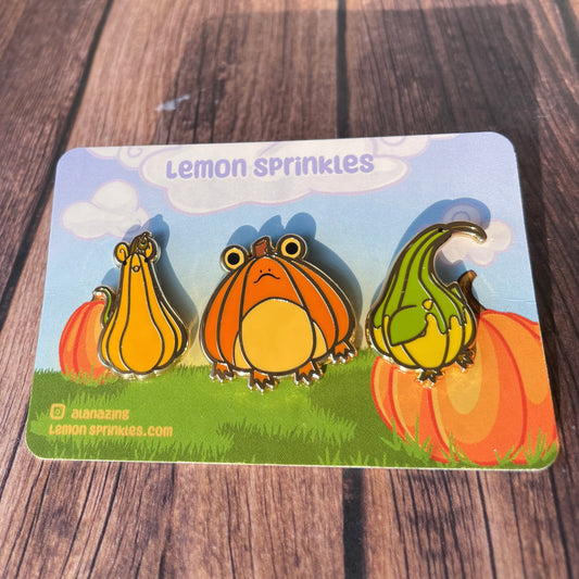 Gourd Friends Pin Set