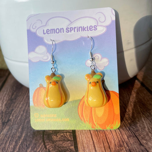 Gourd Rat Clay Earrings