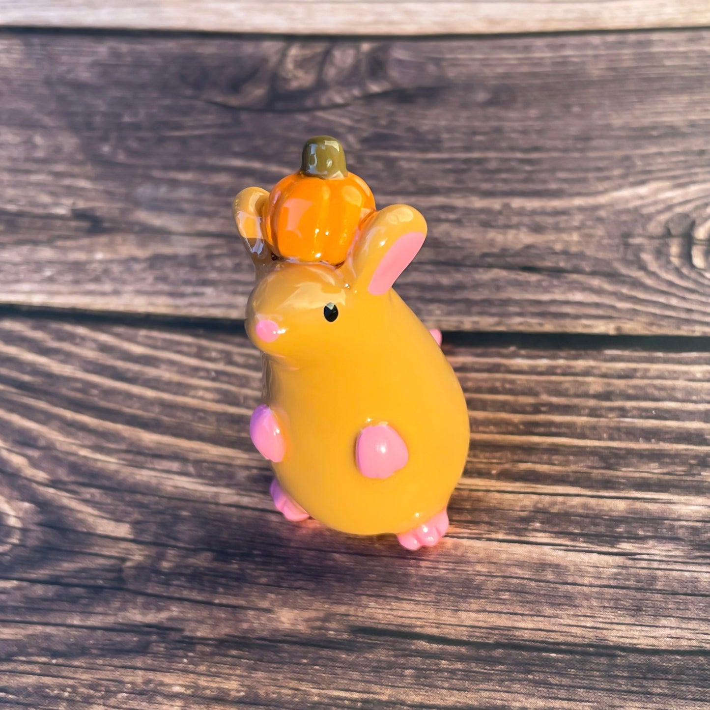 Pumpkin Rat Clay Figure | 1.5 in.