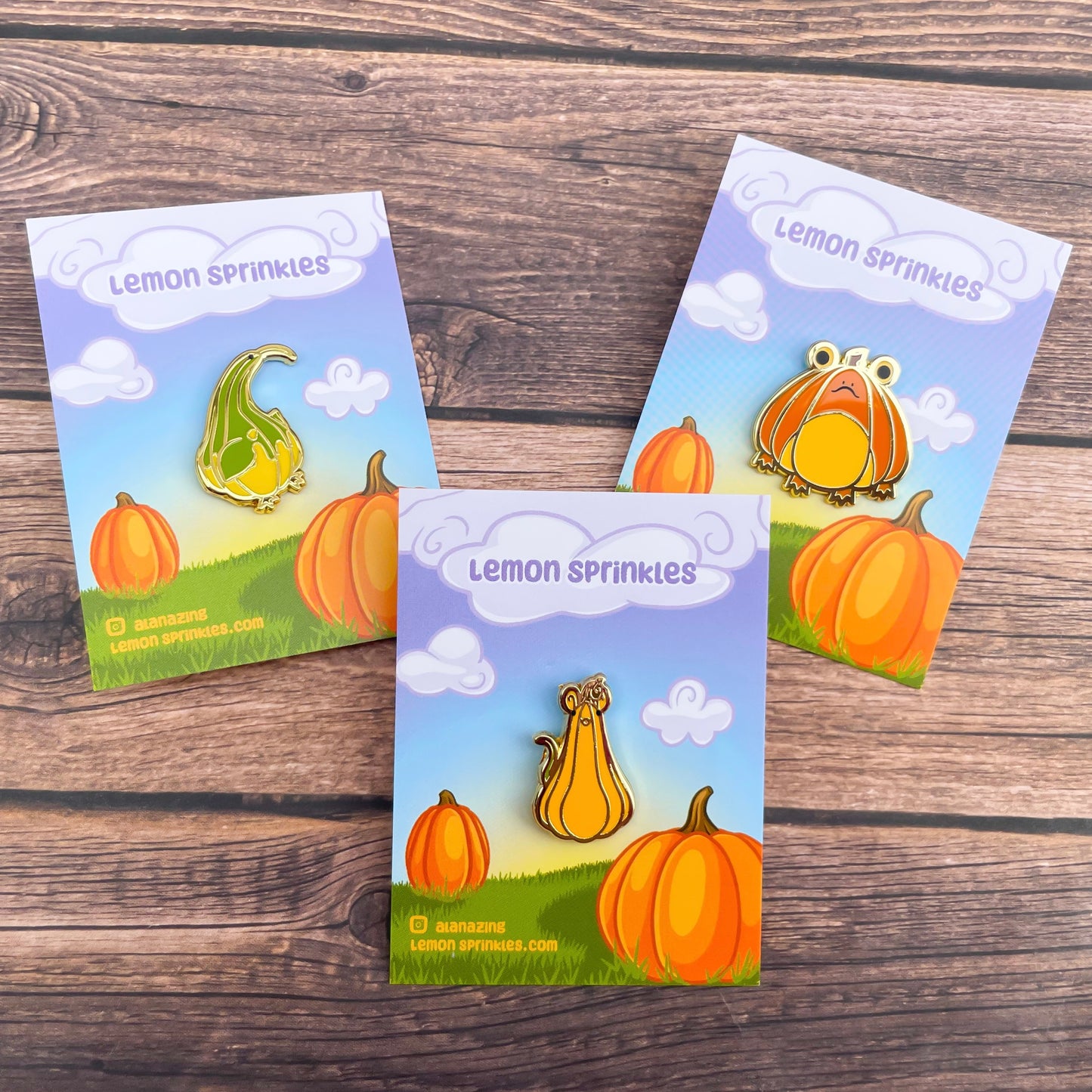 Gourd Friends Pin Set