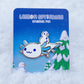 Winter Snowman Axolotl Enamel Pin