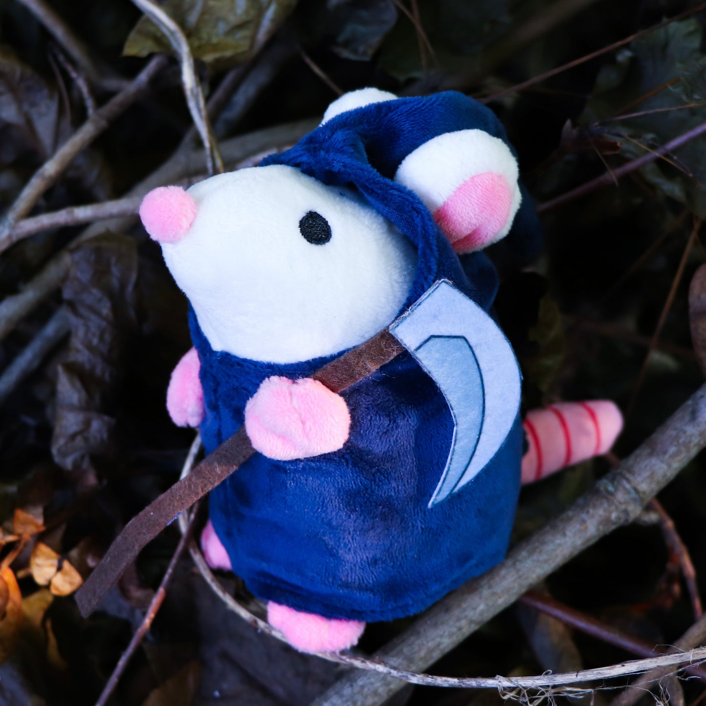 Grim Reaper Rat Plushie