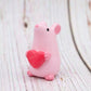 Pink Rat Valentine Clay Figure | 1.3 in.