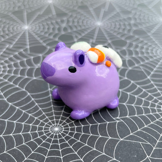 Halloween Candy Capybara Clay Figure