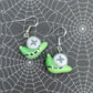Frankenstein's Snail Clay Earrings
