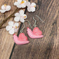 Sugar Heart Snail Clay Earrings