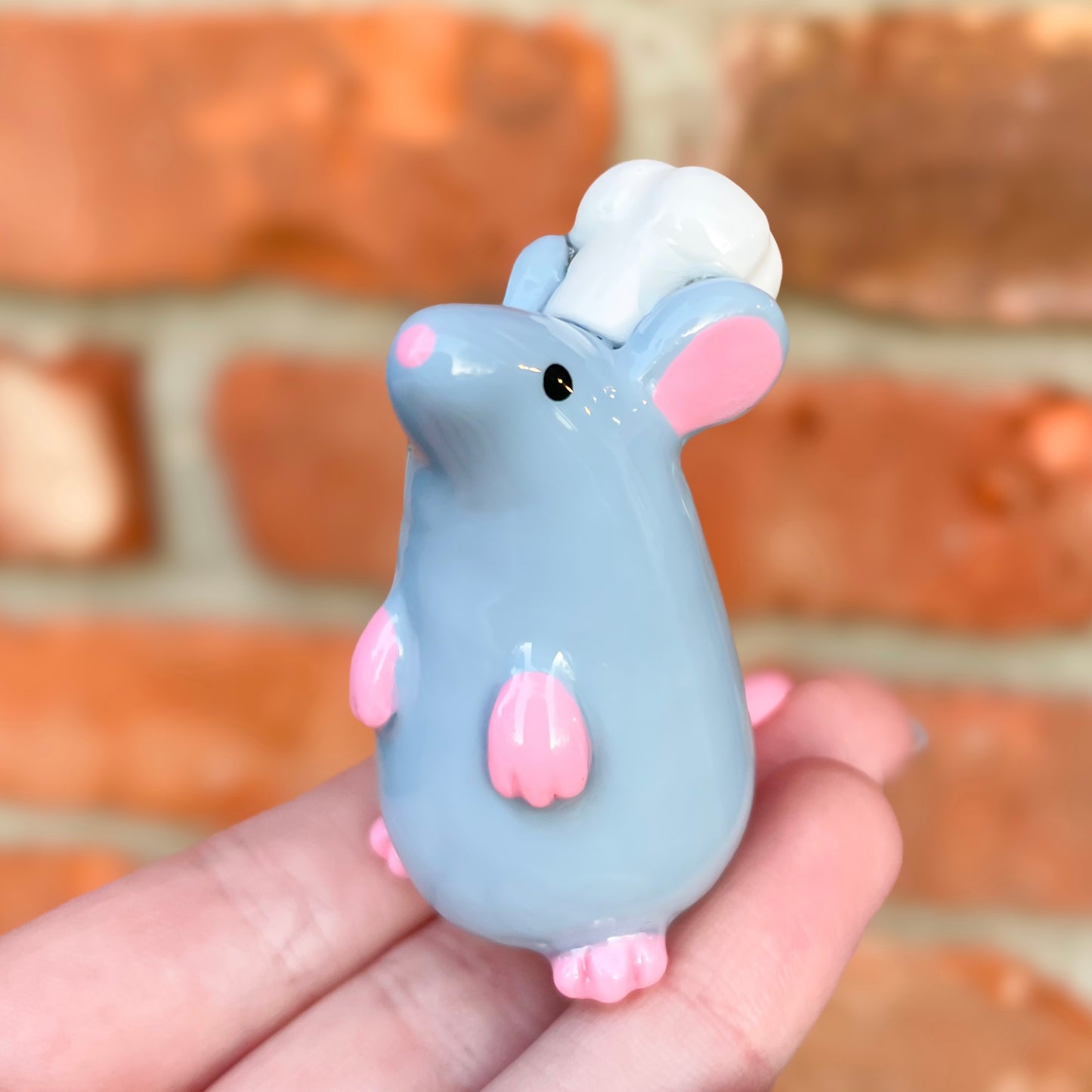 Classic Chef Rat Clay Figure