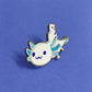 Winter Snowman Axolotl Enamel Pin