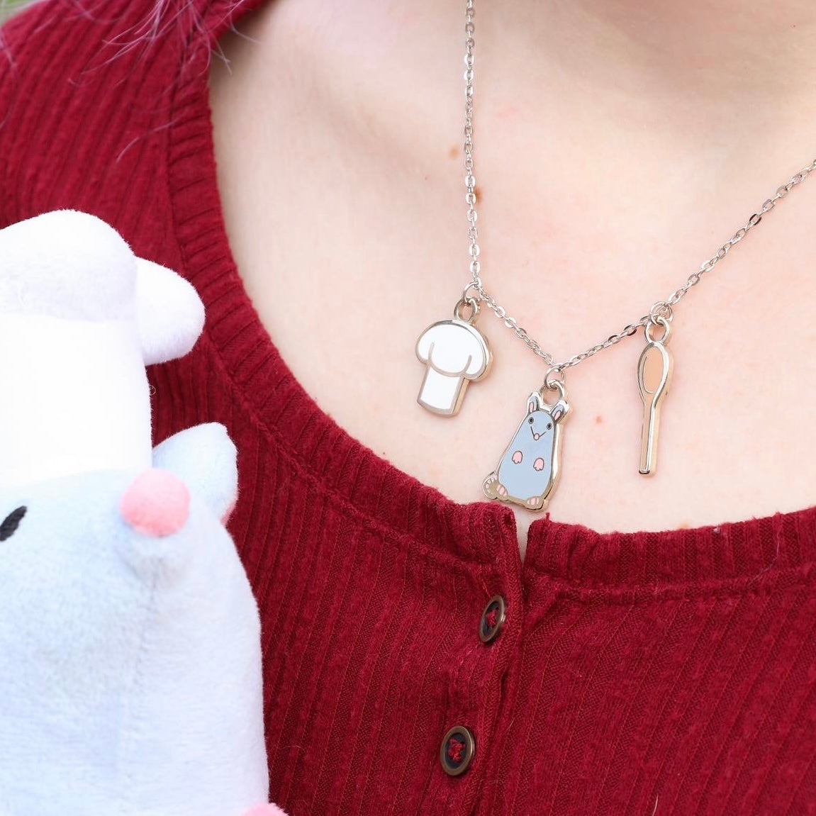 Chef Rat Charm Necklace