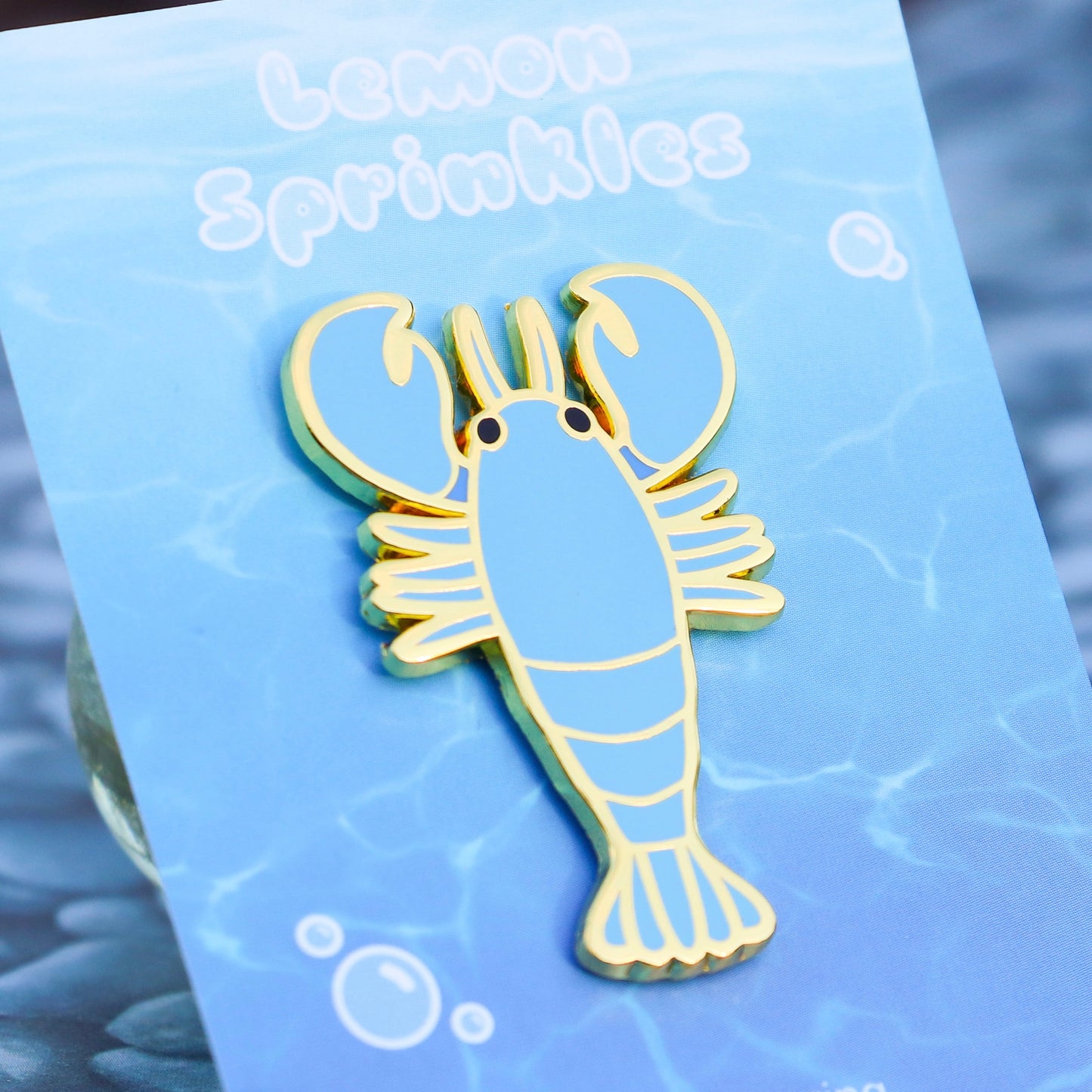 Blue Lobster Enamel Pin