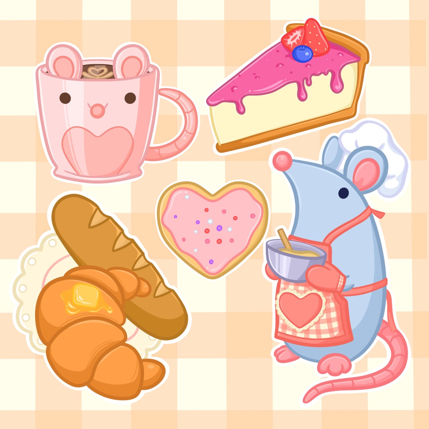 Rat Bakery Sticker Sheet